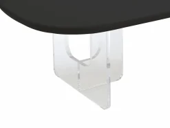 Outlet Vente-unique Mesa de centro rectangular de MDF y acrílico - - RASIA Negro