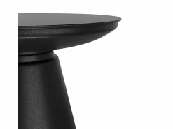Rendez-Vous Déco Mesa de centro redonda de metal D60 cm - Gomez Negro