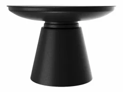 Rendez-Vous Déco Mesa de centro redonda de metal D60 cm - Gomez Negro