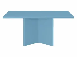 Discount Mesa de centro tablero resistente MDF 3cm Azúl Cornish 100x60cm - HECHO EN ESPAÑA Azul celeste