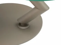 Discount Mesa de centro tableros pivotantes de cerámica y vidrio templado - Efecto mármol blanco - ELDOVA Mesa De Centro