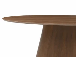 Clearance Vente-unique Mesa de comedor 6 comensales de MDF - Natural oscuro - ANTELADA Color natural oscuro