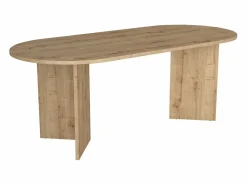 Best Mesa de comedor 8 personas - Natural claro - TOPANIA Mesa De Comedor