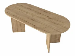 Best Mesa de comedor 8 personas - Natural claro - TOPANIA Mesa De Comedor