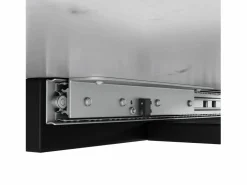 Discount Mesa de comedor blanca - Mesa de comedor extensible con patas de hierro negro - para cocina y sala de estar Blanco