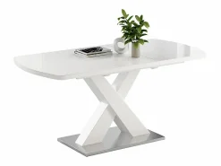 Clearance Vicco Mesa de comedor 120x80x76 chinto Blanco