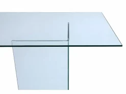 Vente-unique Mesa de comedor COLEDON - 8 cubiertos - Cristal templado Transparente