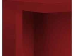 Online Mesa de comedor cuadrada tablero laminado de 3cm llama 100x100cm Rojo