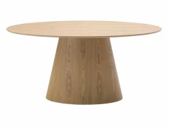 Vente-unique Mesa de comedor de 6 cubiertos de MDF - Natural claro - ANTELADA