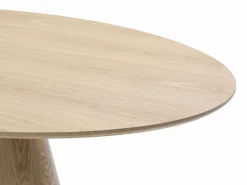 Vente-unique Mesa de comedor de 6 cubiertos de MDF - Natural claro - ANTELADA