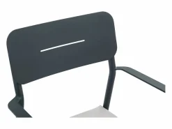 Sale Mesa de comedor de jardín de aluminio para 4 personas - Antracita - LOTTYS de Comedores De Jardín