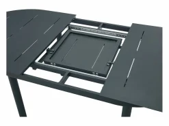 Sale Mesa de comedor de jardín de aluminio para 4 personas - Antracita - LOTTYS de Comedores De Jardín