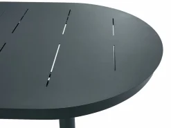 Sale Mesa de comedor de jardín de aluminio para 4 personas - Antracita - LOTTYS de Comedores De Jardín