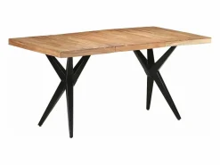 Online Mesa de comedor de madera maciza de acacia 160x80x76 cm Mesa De Comedor