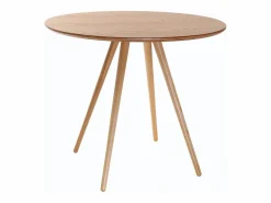 Best Miliboo Mesa de comedor diseño redondo fresno D90 ARTIK Color natural claro