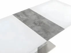 New Mesa de comedor extensible 6 a 8 comensales de MDF blanco EREN Mesa Extensible|Mesa De Comedor