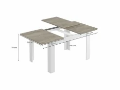 Loungitude Mesa de comedor extensible Practico