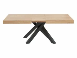Best Mesa de comedor extensible 6 a 10 comensales de MDF - Natural y negro - CATONAV Mesa Extensible|Mesa De Comedor