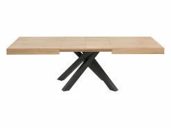 Best Mesa de comedor extensible 6 a 10 comensales de MDF - Natural y negro - CATONAV Mesa Extensible|Mesa De Comedor