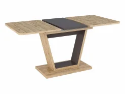 MSO Mesa de comedor extensible Wotan roble y marrón Lewis Color natural claro