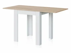 Discount Mesa de comedor extensible Giro Blanco Artik (Blanco Mate) - Roble Canadian Mesa Extensible