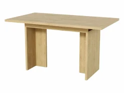 Hauss Spole Mesa de comedor extensible 140/180x80 cm para 6 a 8 personas - Natural claro