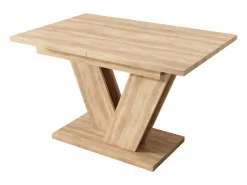 Merax Mesa de comedor extensible - 140/180 x 80 x 75,5 cm - para 4 a 6 personas - Patas en forma de V - estilo minimalista - MDF - natural