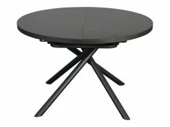 Mesa de comedor extensible para 4 a 6 personas en cerámica, MDF y metal - Efecto mármol marrón y gris - FEROLA Mesa Extensible|Mesa De Comedor