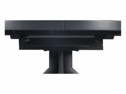 Clearance Mesa de comedor extensible para 4 a 6 personas de cerámica, MDF y metal - Efecto mármol y antracita - ZALYRA Mesa Extensible|Mesa De Comedor