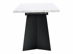 ModernLuxe Mesa de comedor extensible 99-159 x 74 cm - 6 a 8 personas - en MDF - + Negro