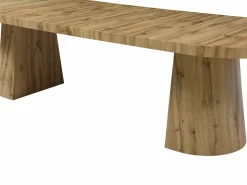 Discount Vente-unique Mesa de comedor extensible para 6 a 12 personas en MDF - Natural Claro - CLOEVA Color natural claro