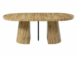 Discount Vente-unique Mesa de comedor extensible para 6 a 12 personas en MDF - Natural Claro - CLOEVA Color natural claro