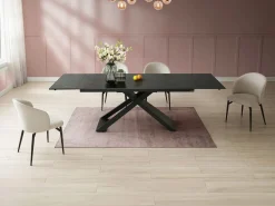Maison Céphy Mesa de comedor extensible de cerámica y metal - - XERENA de Pascal MORABITO