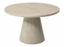 Outlet Mesa de comedor para 4 personas en MDF - Efecto travertino topo - LARIOZA de Pascal Morabito Mesa De Comedor