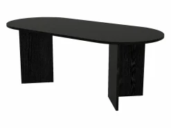 New Vente-unique Mesa de comedor para 8 personas - Color: - TOPANIA Negro