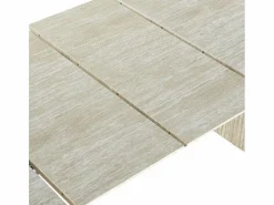 New ADEC Mesa de comedor Pietra diseño extensible 75x150-190-230x90 cm Blanco