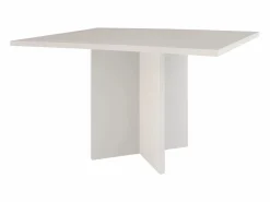 Mesa de comedor rectangular tablero laminado de 3cm taupe 90x120cm