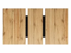 Mesa de comedor rectangular - Mesa de comedor con espacio de almacenamiento y tablero de madera - retráctil - para cocina y sala de estar