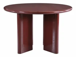 Sale Mesa de comedor redonda para 4 personas de MDF - Burdeos - LUKAVO Colección Rouge Passion|Mesa De Comedor