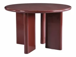 Sale Mesa de comedor redonda para 4 personas de MDF - Burdeos - LUKAVO Colección Rouge Passion|Mesa De Comedor