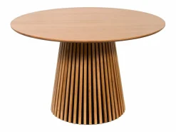 Vente-unique Mesa de comedor redonda para 4 personas de roble - Natural - CARMIZA