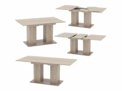 Vicco Mesa de comedor sonoma 140x90x76 dix