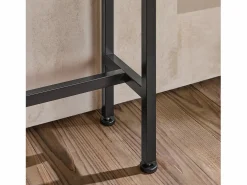 Sobuy Mesa de Entrada Recibidor Mesa de Consola MDF y Hierro 120 x 80 x 20 cm FSB19-XL-N ES