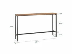 Sobuy Mesa de Entrada Recibidor Mesa de Consola 120 x 65 x 20 cm FSB19-N ES