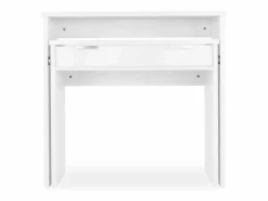 Outlet duehome Mesa de escritorio consola Aput Blanco Gris