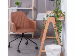Online Mesa de escritorio minimalista en madera de roble - Pop - Escritorio Secreter
