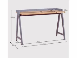 Online Mesa de escritorio minimalista en madera de roble - Pop - Escritorio Secreter