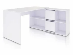 Hot duehome Mesa de escritorio multiposición en blanco mate 136x139 cm Move Blanco Artik (Blanco Mate) Gris