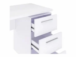 Hot Mesa de escritorio Sasha Blanco Artik (Blanco Mate) Mesa De Ordenador