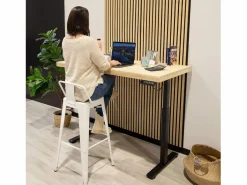 Online Mesa de estudio elevable Motion 140 Negro - Roble Mesa De Ordenador